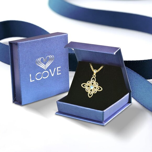 Pentagram Sun Moon Celtic Witches Knot Sterling Silver Wiccan Amulet Necklace fo - Picture 7 of 7